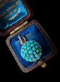VICTORIAN PAVÉ TURQUOISE SPHERE PENDANT