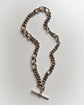 ANTIQUE CHUNKY SILVER ALBERT CHAIN
