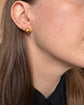 VICTORIAN 15CT GOLD DOMED STUD EARRINGS