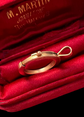 ANTIQUE 18CT GOLD GEOMETRIC BOLT RING