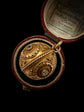 ARCHEOLOGICAL REVIVAL 15CT GOLD & GEM SET SPHERE PENDANT