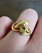 19TH CENTURY 18CT GOLD SNAKE RING
