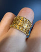VINTAGE CHUNKY GOLD BAND RING