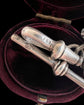 ANTIQUE SILVER TROMBONE & KNOT ALBERT CHAIN