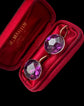 VICTORIAN PURPLE PASTE EARRINGS