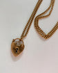 ANTIQUE MINI 9CT GOLD PADLOCK PENDANT