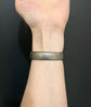 19TH CENTURY SILVER NIELLO CHEQUERBOARD BANGLE