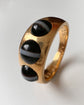 CHUNKY VICTORIAN BANDED AGATE FLUSH SET RING