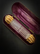 LARGE VICTORIAN DOUBLE ENDED SCENT BOTTLE WITH ORIGINAL CASE