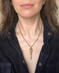 VINTAGE 9CT GOLD & DIAMOND OWL CHAIN EXTENDER / BAIL