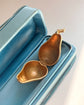 LARGE VINTAGE 9CT GOLD PEAR LOCKET PENDANT