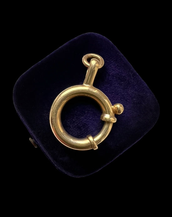 ANTIQUE 18CT GOLD BOLT RING