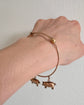 VICTORIAN 9CT GOLD LUCKY PIG BANGLE