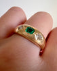 ANTIQUE EMERALD & DIAMOND RING