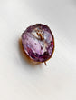 ANTIQUE LARGE AMETHYST LACE PIN