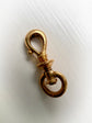 19TH CENTURY SMALL FRENCH 18CT GOLD TWIST DOG CLIP
