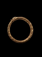 GEORGIAN LARGE 15CT GOLD OUROBOROS SPLIT RING