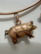 VICTORIAN 9CT GOLD LUCKY PIG BANGLE