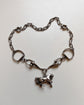 ANTIQUE SILVER EQUESTRIAN NECKLACE