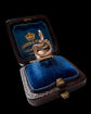 ANTIQUE 9CT GOLD MINI SNAKE FOB PENDANT