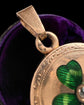 19TH CENTURY ENAMEL & DIAMOND FOUR LEAF CLOVER LOCKET