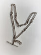 ANTIQUE SILVER PAPERCLIP ALBERT CHAIN