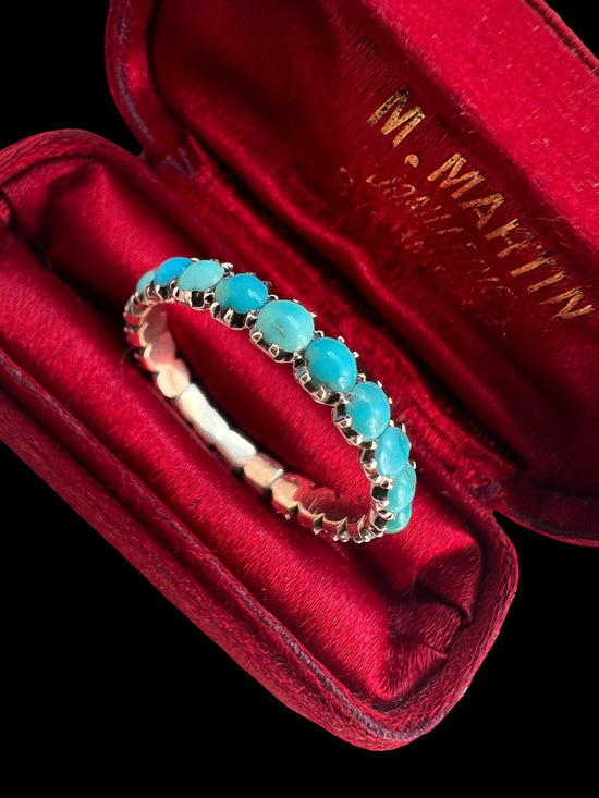 GEORGIAN TURQUOISE ETERNITY RING