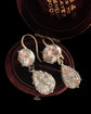 EARLY 19TH CENTURY DOUBLE PASTE DROP EARINGS