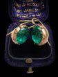 GEORGIAN GREEN PASTE EARRINGS