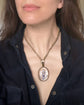 VICTORIAN BISHOPS MITRE ROCK CRYSTAL LOCKET