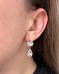 EARLY 19TH CENTURY DOUBLE PASTE DROP EARINGS