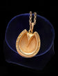 VICTORIAN 19CT GOLD HORSE HOOF PENDANT