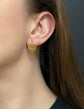 VICTORIAN 15CT GOLD & DIAMOND HEART EARRINGS