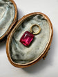GEORGIAN PINK PASTE DROP PENDANT