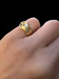 VICTORIAN DIAMOND & 18CT GOLD BUCKLE RING