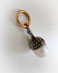 VICTORIAN DIAMOND & PEARL ACORN PENDANT