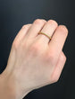 ANTIQUE 15CT GOLD STRIPED SPLIT RING