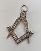 19TH CENTURY SILVER & PASTE MASONIC PENDANT