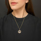 GEORGIAN PEARL SNAKE OUROBOROS LOCKET PENDANT