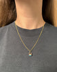 ANTIQUE 9CT GOLD MINI SNAKE FOB PENDANT