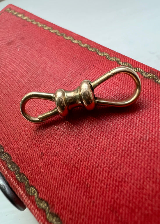 VICTORIAN 9CT GOLD DOG CLIP