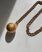 ANTIQUE 15CT GOLD POMANDER ORB PENDANT