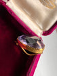 ANTIQUE LARGE AMETHYST LACE PIN
