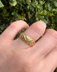 ANTIQUE CHUNKY ‘IVY & ROSE’ MOTIF 18CT GOLD RING