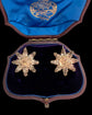 19TH CENTURY FACETED PASTE STAR EARRINGS
