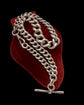 A SUPER CHUNKY ANTIQUE SILVER CURB CHAIN