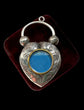 VICTORIAN SILVER PUFFY HEART PADLOCK