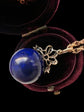 VICTORIAN LAPIS LAZULI SPHERE & DIAMOND BOW PENDANT
