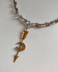 VICTORIAN 15CT GOLD HORSESHOE & ARROW PENDANT