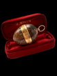 18TH CENTURY EGYPTIAN JASPER & AGATE EGG PENDANT